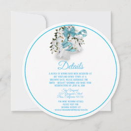 Convite Invólucro dos Sinos de Casamento Magnolia Round