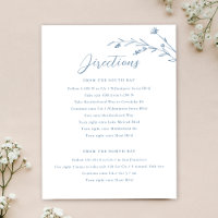 Invólucro Rustic Dusty Blue Wildflower