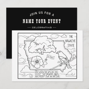 Convite iowa me pinte colagem