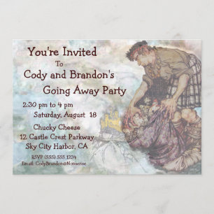 Convite Ir afastado blocos do gigante do conto de fadas do