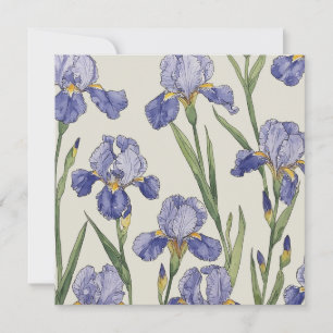 Convite Iris Azuis Desabrocham