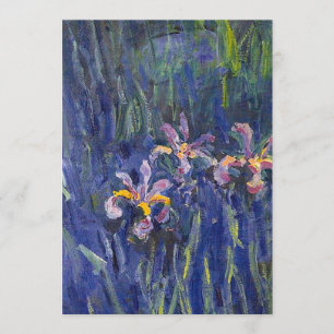 Convite Irises Claude Monet