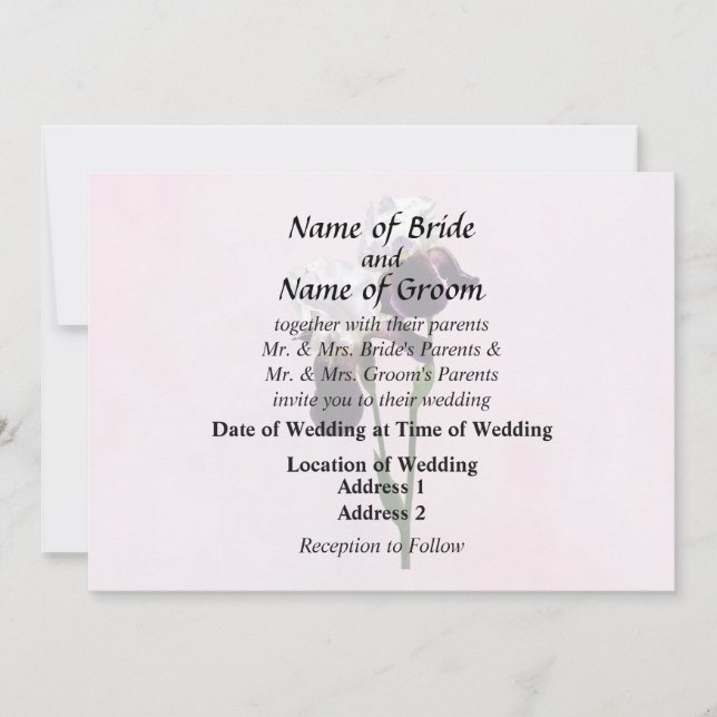 Convite Irises in Love (Frente)