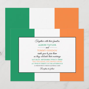 Convite Irish Flag, Flag of Republic of Ireland Wedding (B