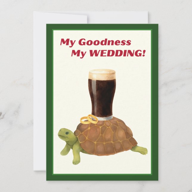 Convite Irish Stout Bridal Shower Invitation (Frente)