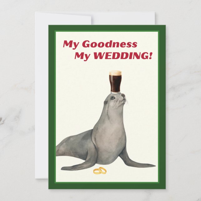 Convite Irish Stout Bridal Shower Invitation (Frente)