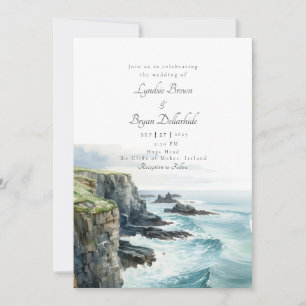 Convite Irlanda Cliffs of Moher Weding Invitation