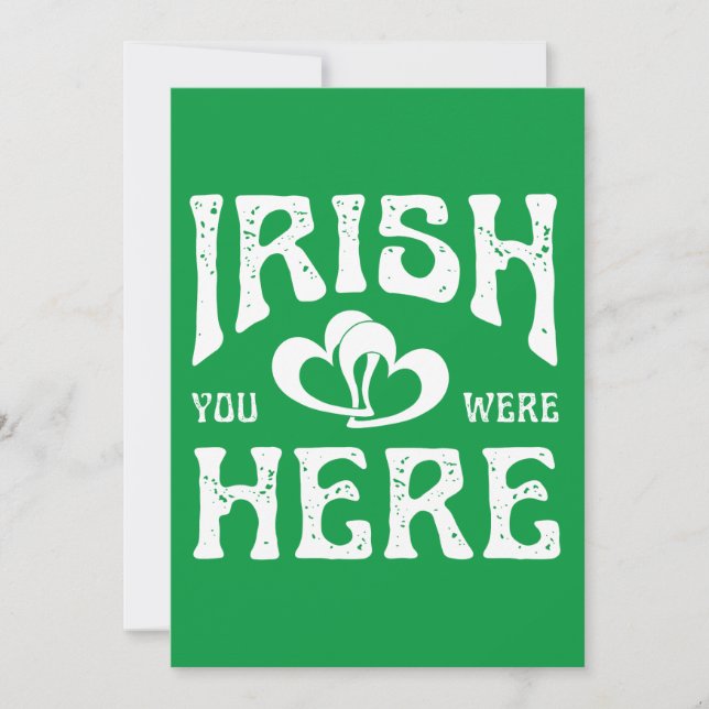 CONVITE IRLANDÊS VOCÊ ESTEVE AQUI (Frente)