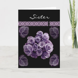 Convite IRMÃ Sê A Minha Cabra RPURPLE Rose Bouquet