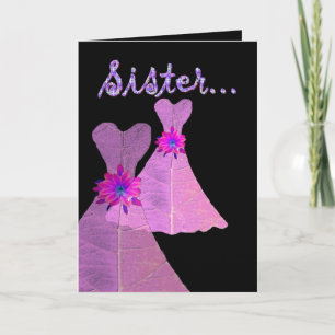 Convite IRMÃ - Seja Minha Chefe de Bridesmaid - Personaliz