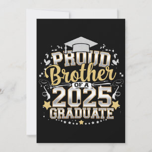 Convite Irmão Orgulhoso De Uma Formatura De Graduado Em 20