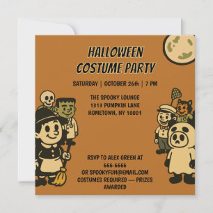 Convite Ironic Monster Halloween Costume Party