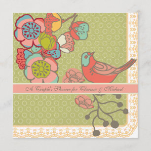 Convite irrisório do chá do casal Wedding dos