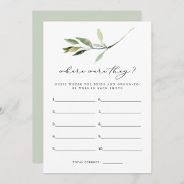 Convite ISABELLA Boho Greenery Onde Eles Estavam