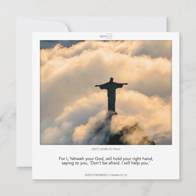 Convite Isaiah 41:13 GOD'S PROMISES (Frente)