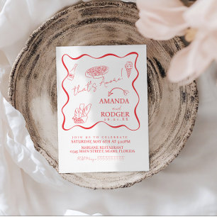 Convite Isso É Amore Italian Doodles Casamento