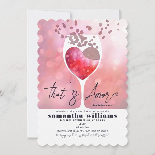 Convite Isso É Mais Um Vino Italiano Antes Do Chá de panel (Frente)