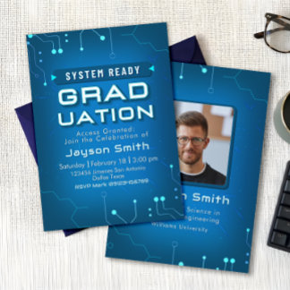 Convite IT - Computer Science Graduation with Photo