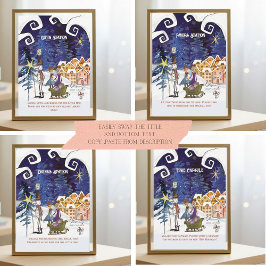 Convite It Takes a Village Universal Sign Suite TEMPLATE