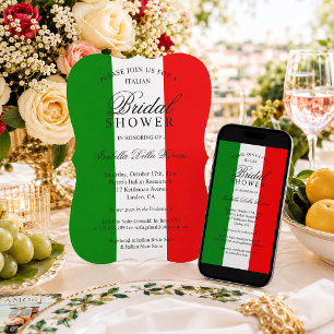 Convite Itália Chá de panela italiano