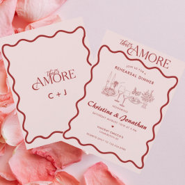 Convite Itália | Comida italiana | Janto de ensaio