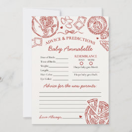 Convite Italian Pasta Advice for Baby Shower Card