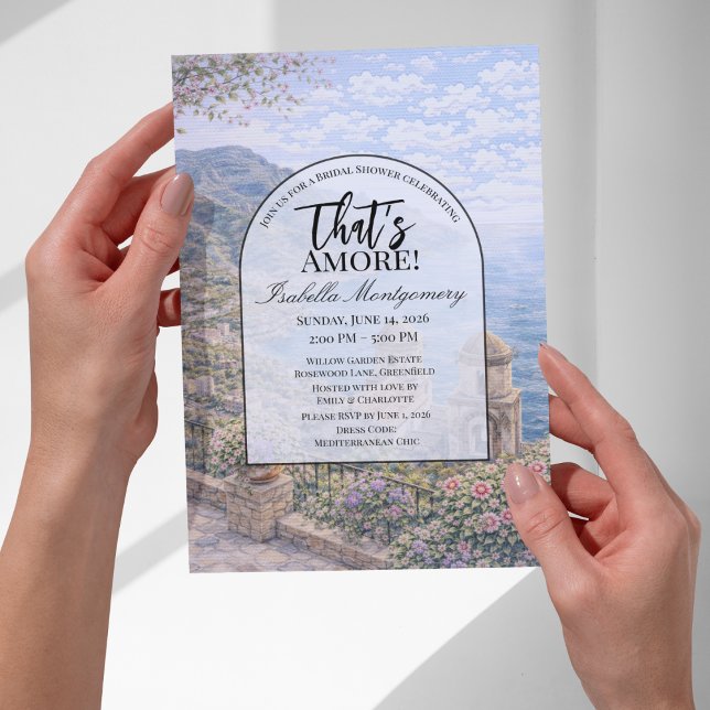 Convite Italian Ravello That’s Amore Bridal Shower (Italian Ravello That’s Amore Bridal Shower Invitations
)