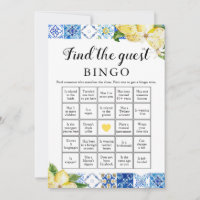 Italiano Encontre o Jogo do Chá de panela de Bingo