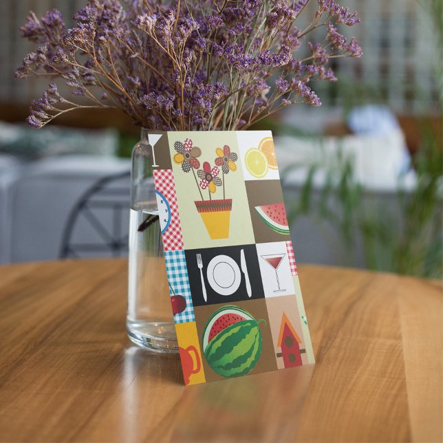 Convite Itens de Mesa de cozinha (Criador carregado)