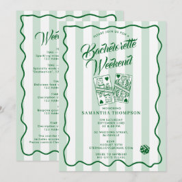 Convite Itinerário da Festa de Despedida Solteira Fim de S