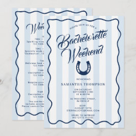 Convite Itinerário de Despedida de Solteira Fim de Semana 
