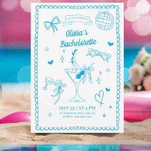 Convite Itinerário de Festa de Bachelorette Bach