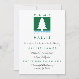 Convite Itinerário de Fim de Semana da Camp Bachelorette B