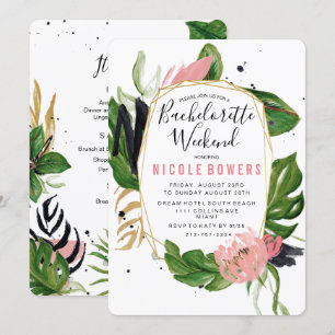 Convite Itinerário de Fim de Semana de Bacheloret