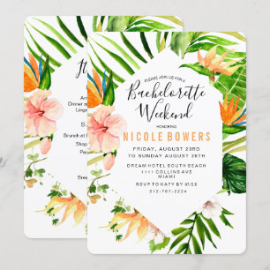 Convite Itinerário de Fim de Semana de Bacheloret