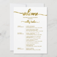 Itinerário de Fim de Semana de Casamento Timeline 