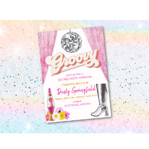 Convite Itinerário de Fim de Semana de Despedida de Soltei