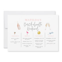 Itinerário de fim de semana de solteira com bebida