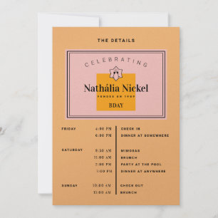 Convite Itinerário do Brinde de Champagne