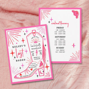 Convite Itinerário do Fim de Semana da Cowgirl do Último R