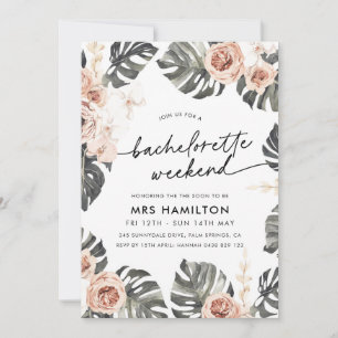 Convite Itinerário do Fim de Semana da Festa de solteira T