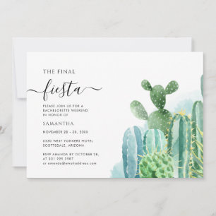 Convite Itinerário do Fim de Semana da Última Fiesta Bache