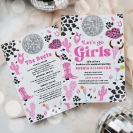 Convite Itinerário do Fim de Semana de Nashville Bachelore