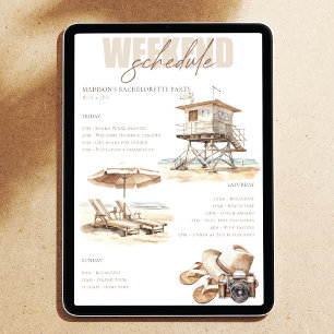 Convite Itinerário do Fim de Semana do Chá de panela de Pr