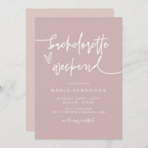 Itinerário do Fim de Semana do Rosa Bachelorette d