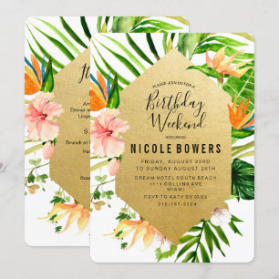 Convite Itinerário no Fim de Semana de Aniversár