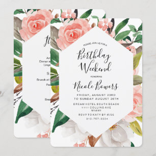 Convite Itinerário no Fim de Semana de Aniversár