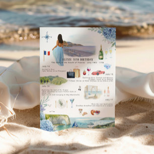 Convite Itinerário no Fim de Semana de Aniversário   Franç