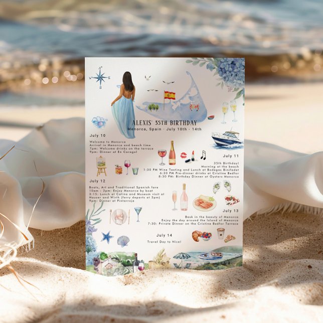 Convite Itinerário no Fim de Semana de Aniversário | Menor (Criador carregado)