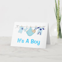 It's A Boy Birth Announcement